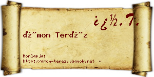 Ámon Teréz névjegykártya