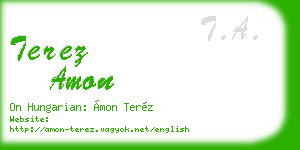 terez amon business card