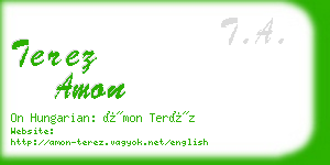 terez amon business card